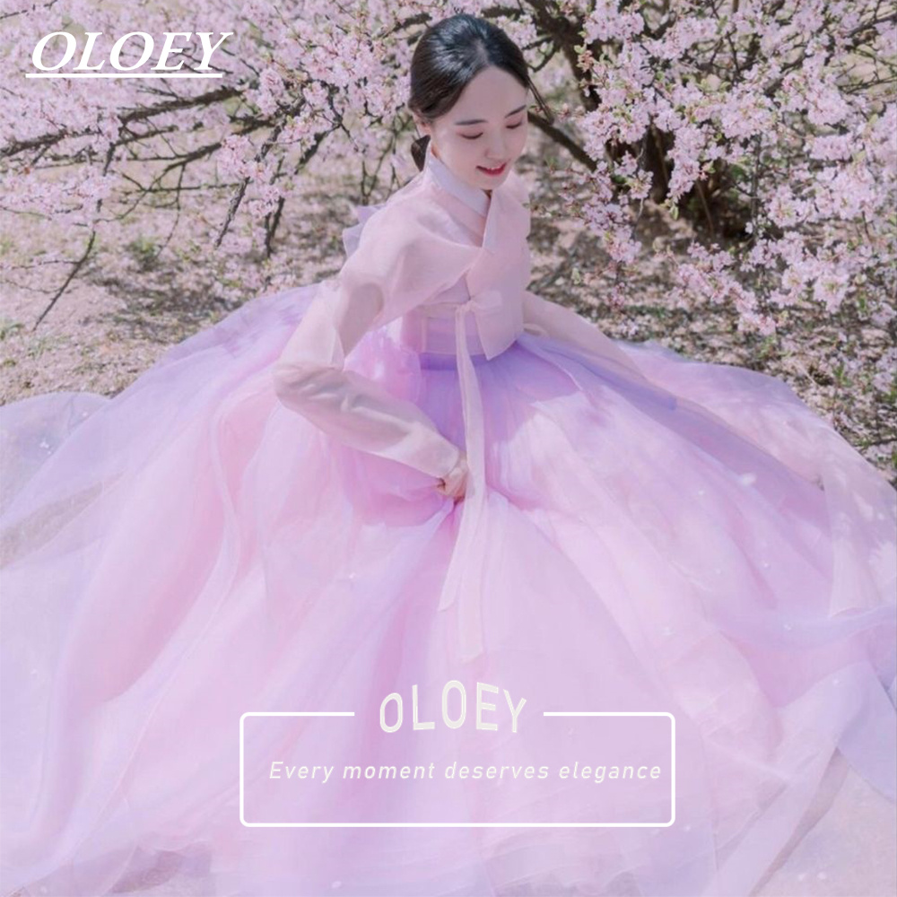 Hanbok Modern Set - فستان هانبوك كوري تقليدي من OLOEY