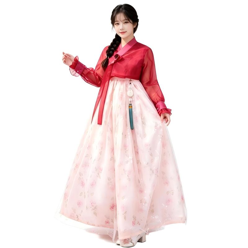 هانبوك كوري عصري للنساء، بلوزة - مراجعة Hanbok Modern Set وسعره