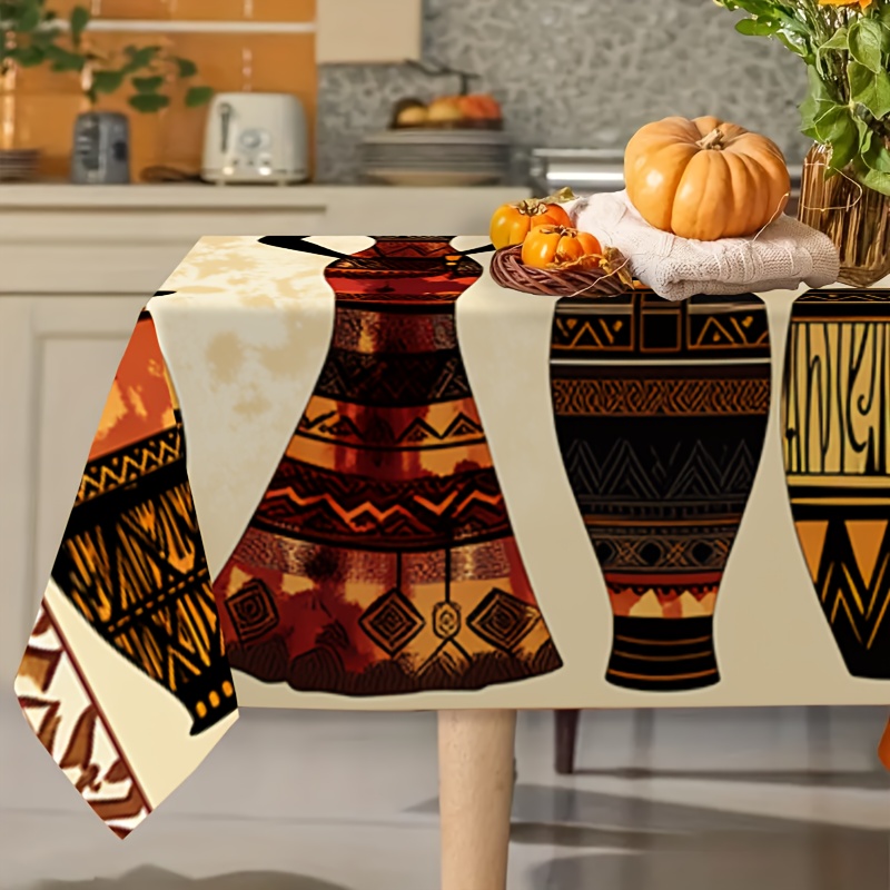 مفرش طاولة أفريقي الطراز بنقوش - مراجعة Ethnic Fashion House وسعره