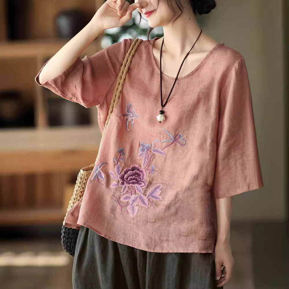 بلوزة صيفية نسائية بمقاسات كبي - مراجعة New Ethnic Fashion وسعره