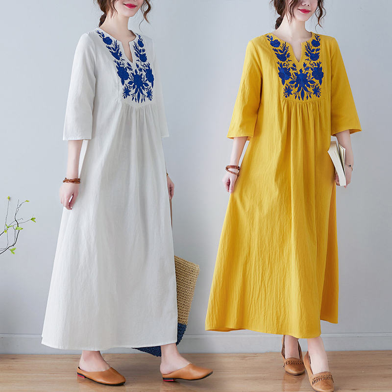 فستان جديد بأسلوب عرقي فضفاض ب - مراجعة New Ethnic Fashion وسعره