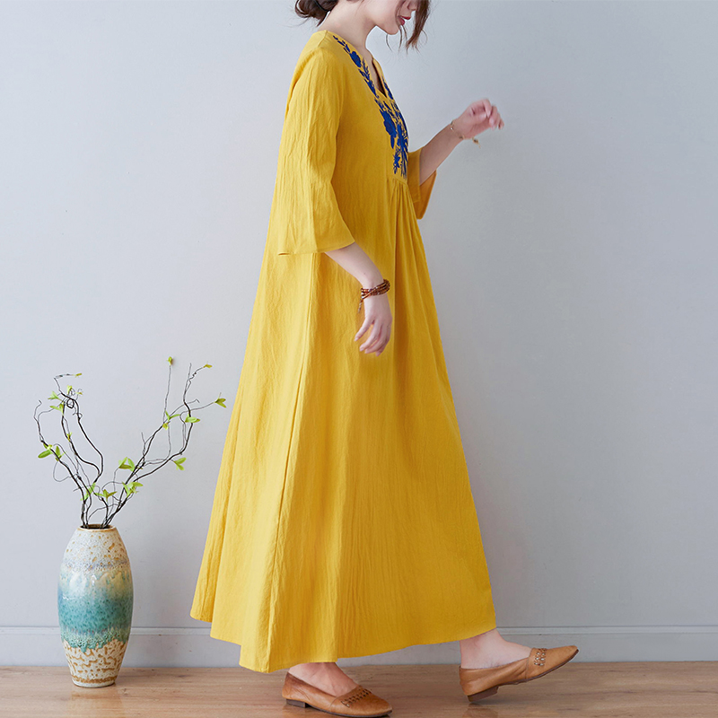 فستان جديد بأسلوب عرقي فضفاض ب - مراجعة New Ethnic Fashion وسعره