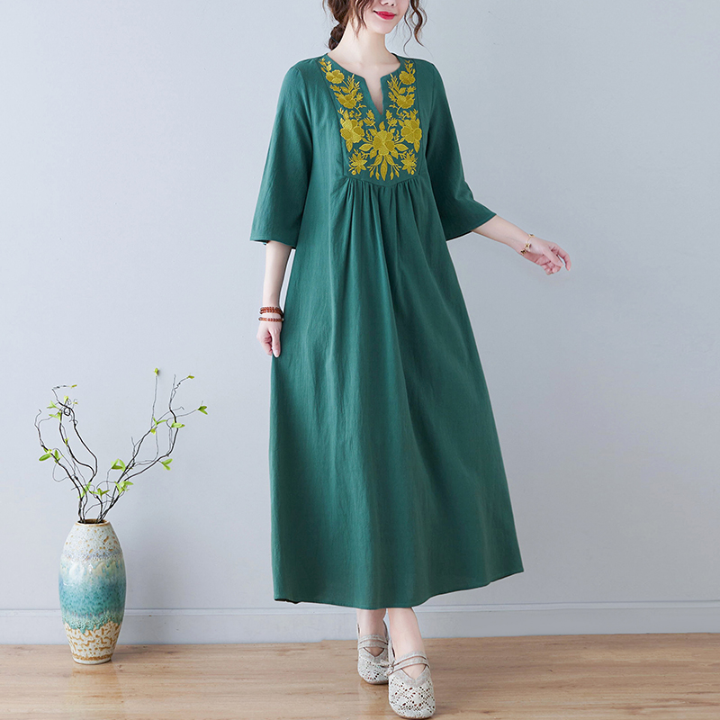 فستان جديد بأسلوب عرقي فضفاض ب - مراجعة New Ethnic Fashion وسعره