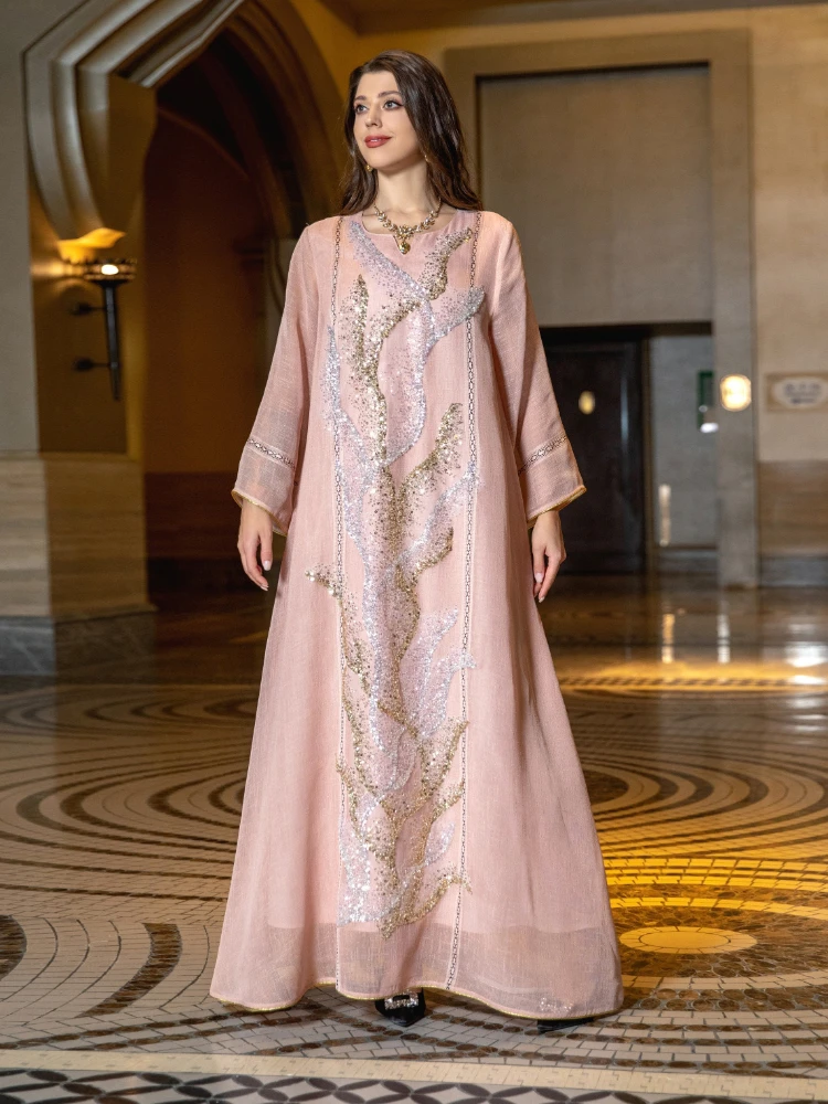 فستان حفلة عيد إسلامية للنساء  - مراجعة Jalabiya Women Arabic وسعره