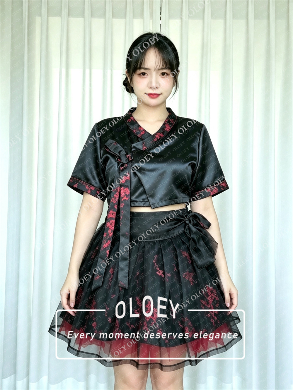أولوي طقم هانبوك أسود عصري قصي - مراجعة Hanbok Modern Set وسعره