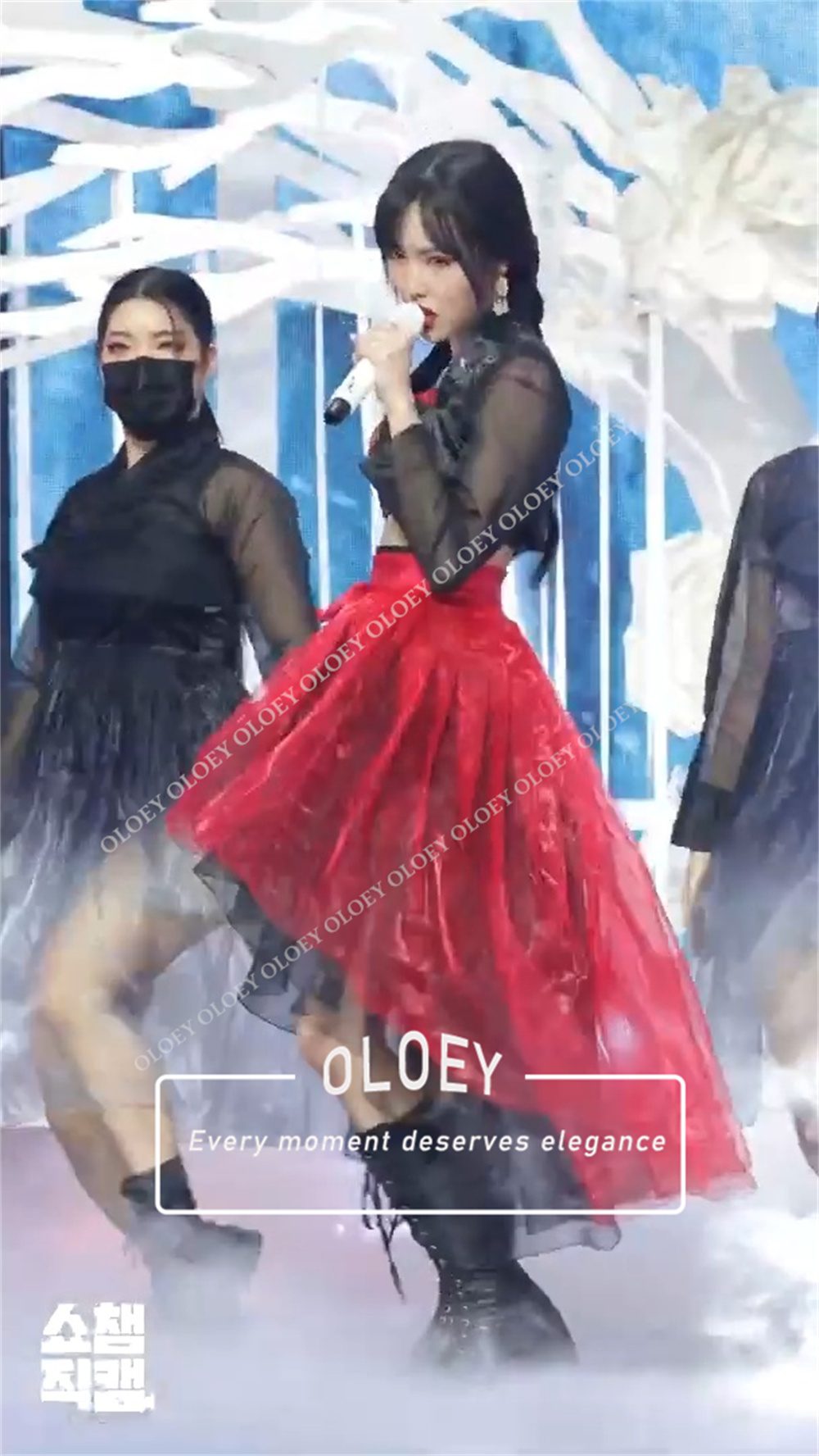 OLOEY طقم هانبوك حديث أحمر وأس - مراجعة Hanbok Modern Set وسعره