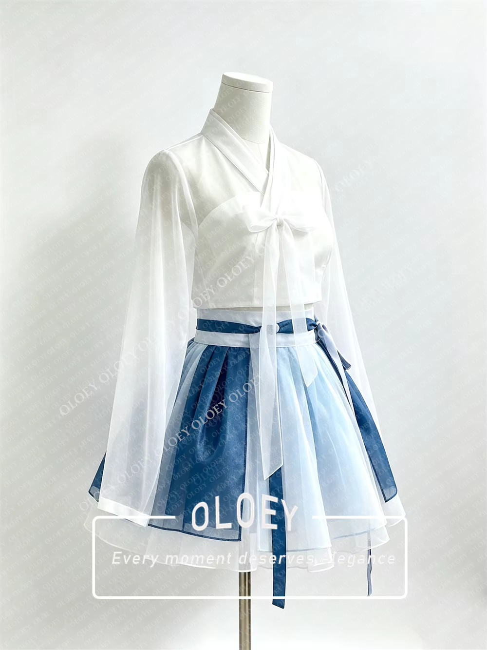 OLOEY فستان هانبوك كوري عصري ق - مراجعة Hanbok Modern Set وسعره