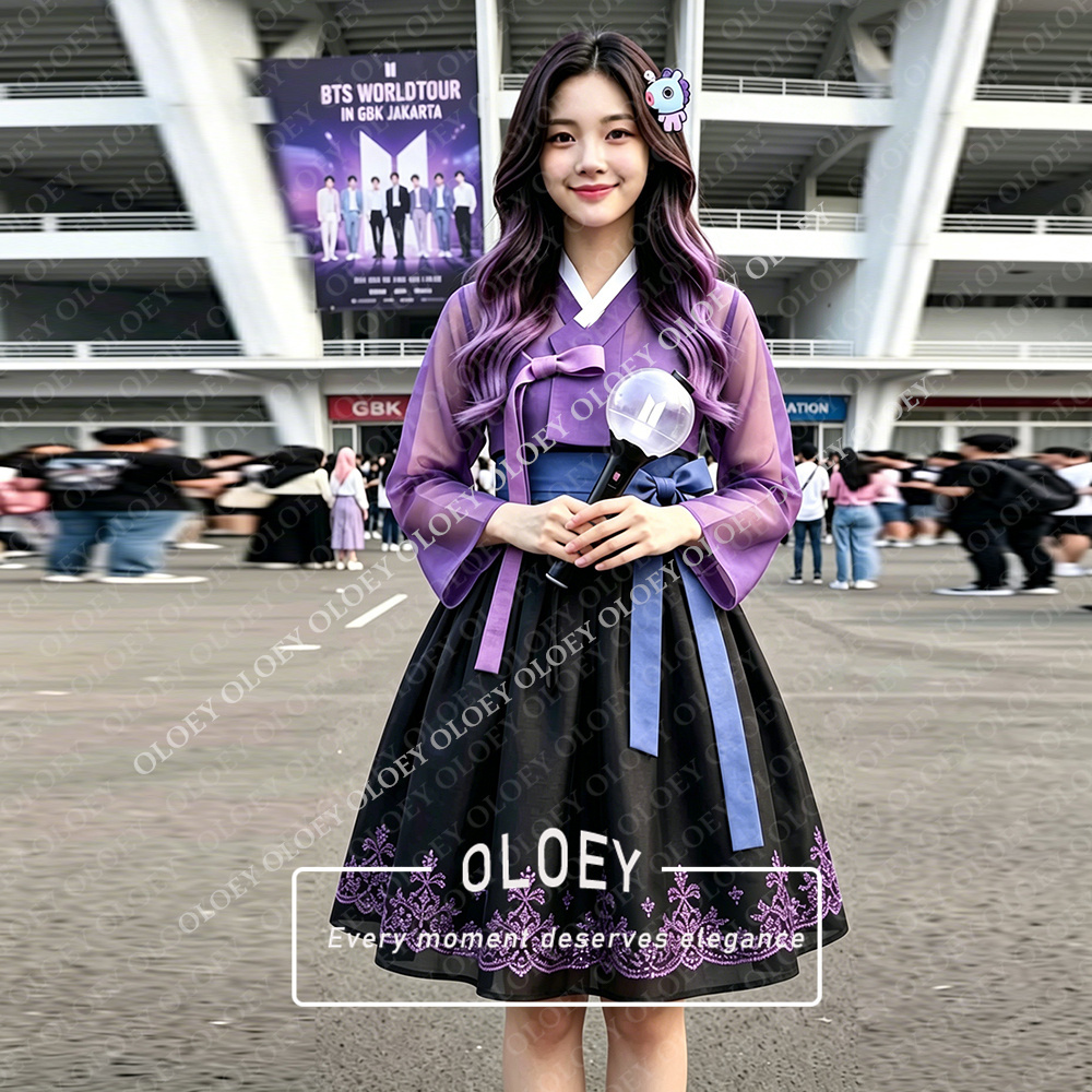 فستان هانبوك كوري قصير عصري من - مراجعة Hanbok Modern Set وسعره